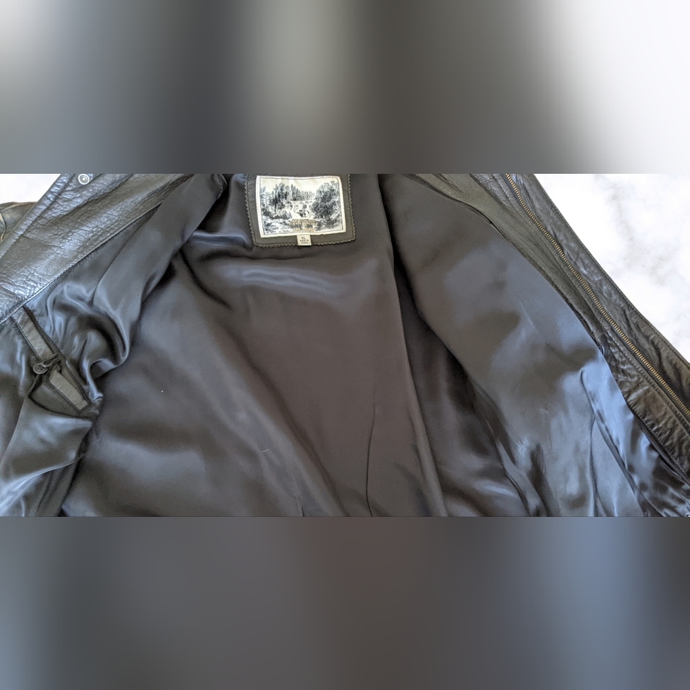 Vintage/Distressed Luis Alvear Brass Rail Bomber Jacket 100% Genuine Leather - Picture 5 of 5
